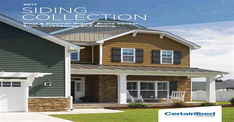 Pdf Full Line Brochure Certainteed · Pdf File2017 Siding Collection