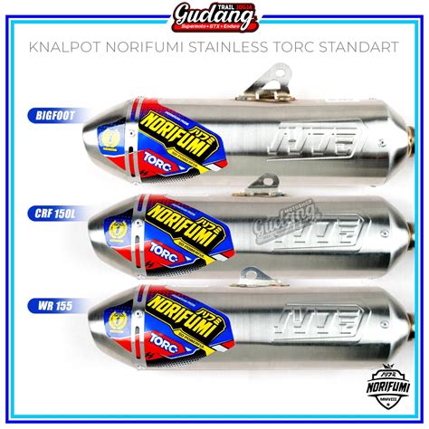 Jual Knalpot Muffler Norifumi Torc Torch KLX CRF 150L Bigfoot WR 155