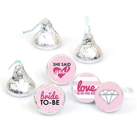 Hershey Kiss® Stickers Bridal Shower Or Bachelorette Party Etsy