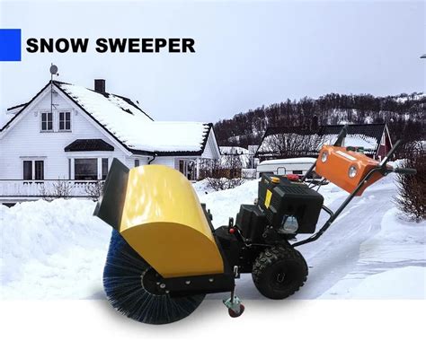 Multifunctional 15HP power gasoline snow sweeper snow cleaning machine ...