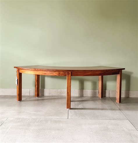 Buy Solid Teak Wood Semi Circle Bench Thoppia