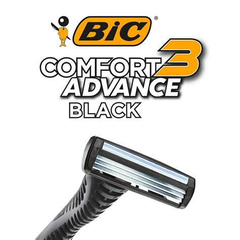 Aparelho De Barbear Bic Comfort Black Night Preto Cabo