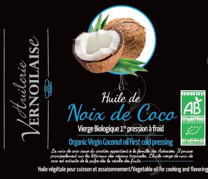 Huile De Noix De Coco Vierge Re Pression Bio Huilerie Vernoilaise