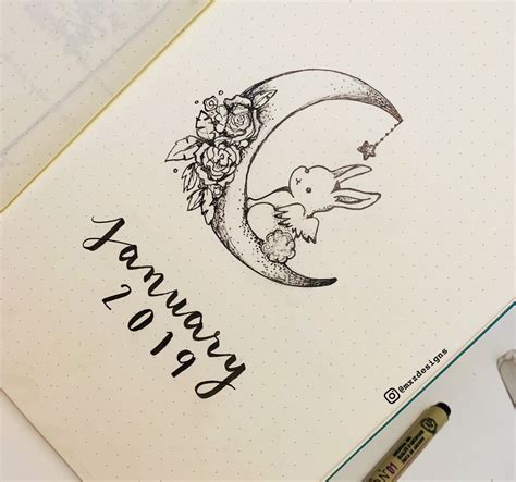 January cover for the new year! : r/bulletjournal