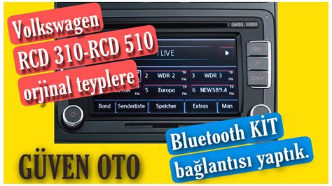 Volkswagen Rcd Rcd Orjinal Teyplere Bluetooth K T Ba Lant S