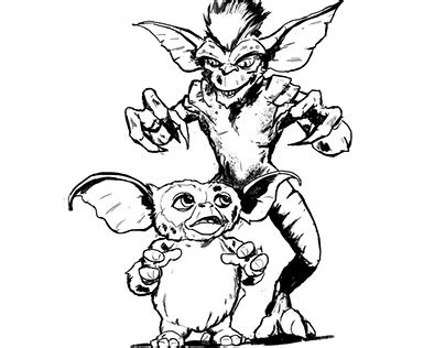 Gizmo Gremlins Coloring Pages Sketch Coloring Page