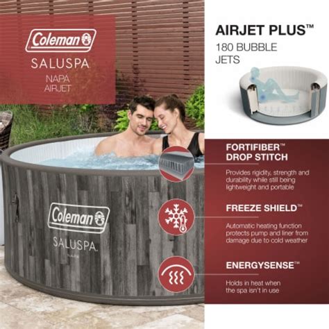 Bestway Coleman Napa Airjet Inflatable Hot Tub With Pack Of Saluspa