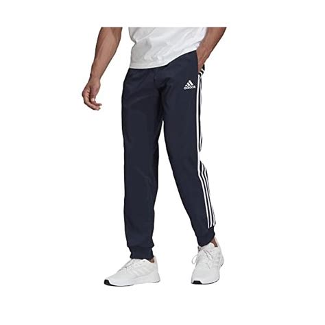 Adidas Men S Aeroready Essentials Tapered Cuff Woven Stripes Pants