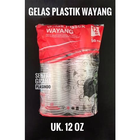 Jual Gelas Plastik Bening Plastic Cup Gelas Kopi Merk Wayang Ukuran