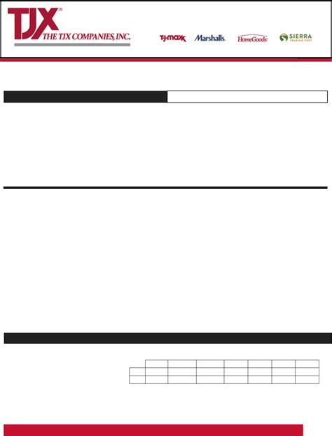 T J Maxx Application Form Edit Fill Sign Online Handypdf