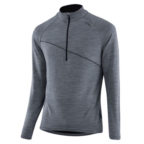 Löffler Midlayer Transtex Merino miesten merinovillapoolo grey melange