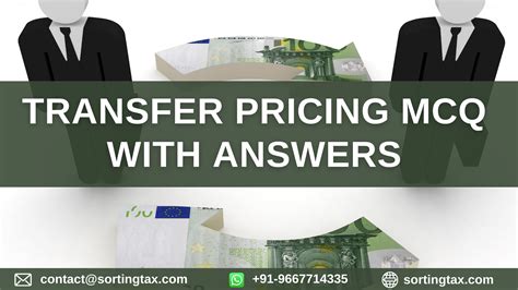 Transfer Pricing Mcq With Answers I 2023 Sorting Tax