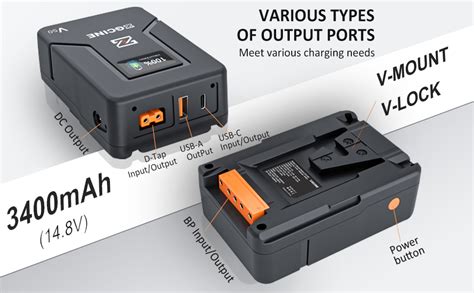 Amazon Holafoto Zgcine Zg V V Mount Battery V Wh Power