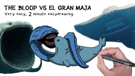 How To Draw The Bloop Vs El Grand Maja Very Easy Youtube