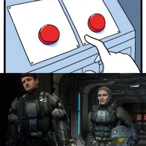 Two Buttons Halo Odst Memes Imgflip