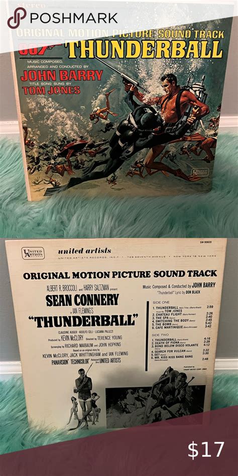 James Bond 007 Thunderball Original Motion Picture Soundtrack Vinyl ...