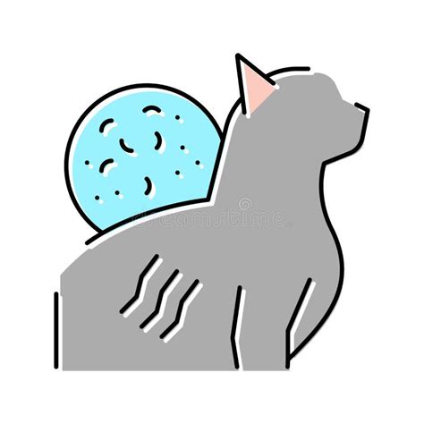 Cat Scratch Disease Color Icon Vector Illustration Stock Vector