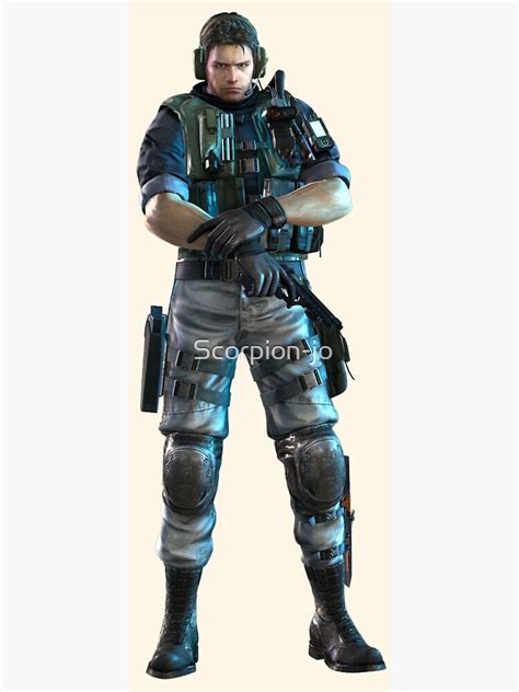 Resident Evil Chris Redfield Poster For Sale By Scorpion Jo Redbubble