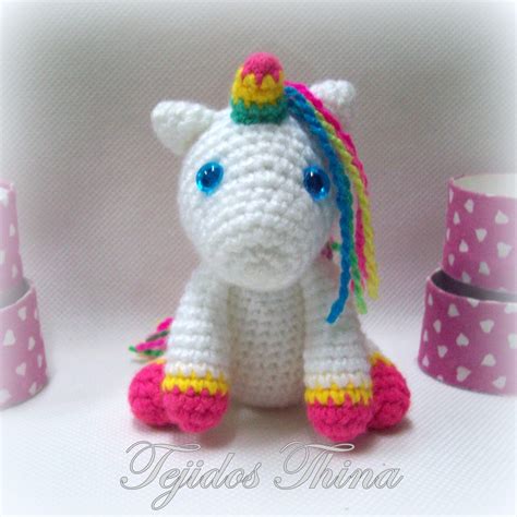 Tejidos Thina UNICORNIO AMIGURUMI PATRÓN GRATIS