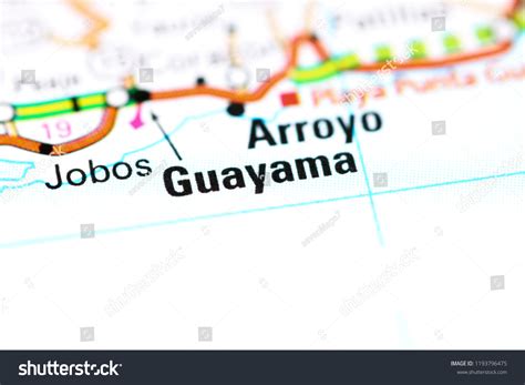 Guayama Puerto Rico On Map Stock Photo 1193796475 | Shutterstock