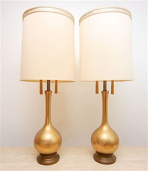 Hollywood Regency Glam Gold Tassel Table Lamps At 1stdibs