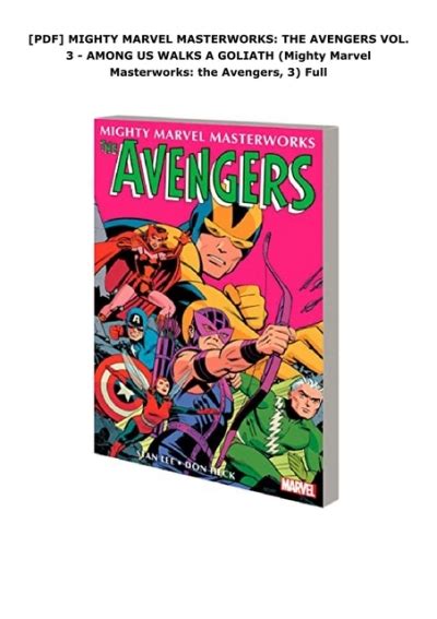 Pdf Mighty Marvel Masterworks The Avengers Vol 3 Among Us Walks A