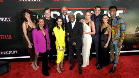 Cast Of Netflix S The Recruit Pose Together At Their World Premiere