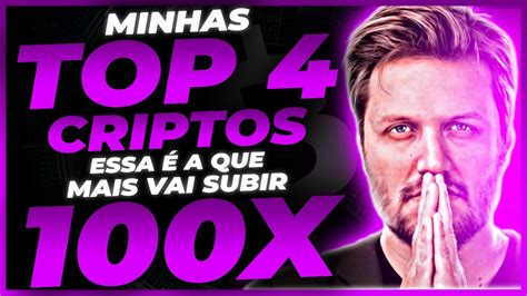 MINHAS TOP 4 CRIPTOMOEDAS ALTCOINS PARA 2024 POTENCIAL DE 100X PRA