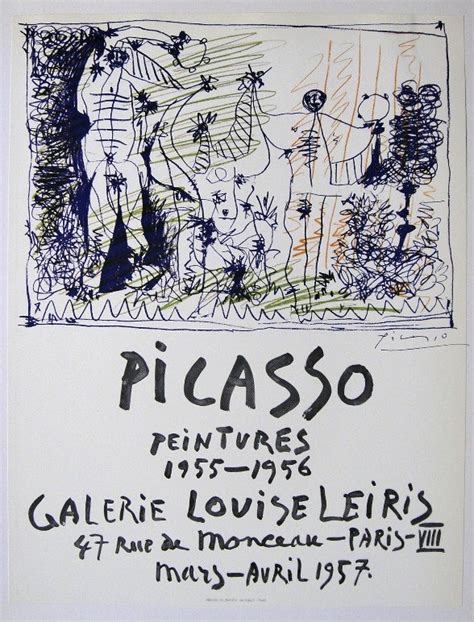 Pablo Picasso Signed Print 1962 Lot 14