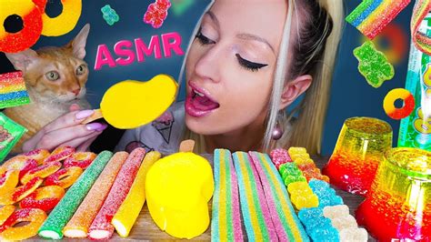 Asmr Eating Ice Cream 아이스크림 Jelly 젤리 Candy 사탕 Gummy Rainbow