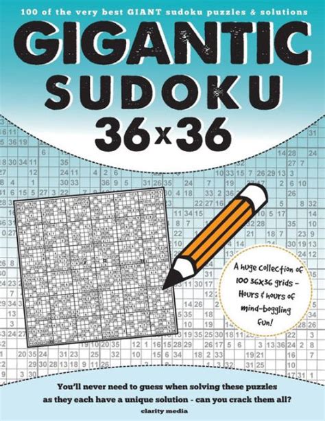 Gigantic Sudoku 36x36 100 Of The Very Best Giant Sudoku Puzzles And