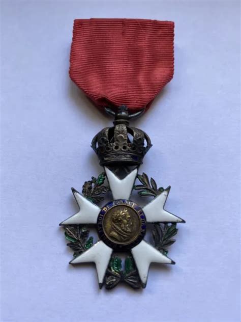 MÉDAILLE ORDRE LÉGION dhonneur deuxième type Restauration EUR 457 00