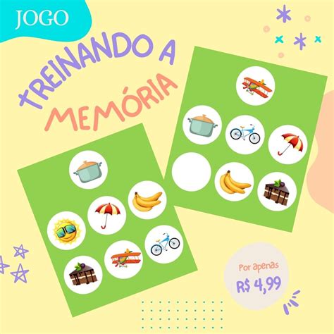 Jogos Para Melhorar A Memória - Jogo Treinando a Memória - Cicio Suave