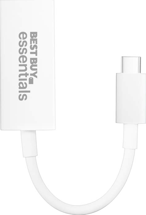 Questions And Answers Best Buy Essentials™ Usb C To Ethernet Adapter White Be Pa3c6e Best Buy