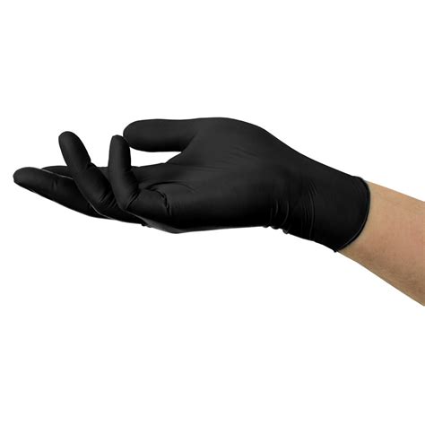 Ansell Microflex Midknight Touch Black Nitrile Gloves L X100