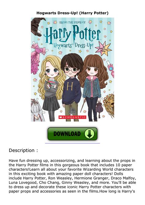 get [PDF] Download Hogwarts Dress-Up! (Harry Potter) by shannonosbornea ...