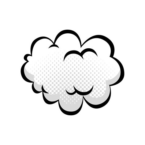 Cloud Pop Art Style Icon Vector Art At Vecteezy