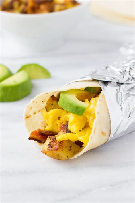 Gluten Free Potato Bacon And Egg Breakfast Burritos {dairy Free Option