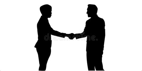 Two Men Shaking Hands Silhouette Stock Illustrations – 144 Two Men ...