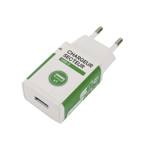 Chargeur Mini USB Aisens 5V 1A Couleur Blanche Couleur En Stock