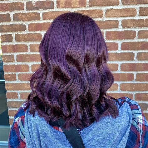 Dark Plum Purple Hair Color