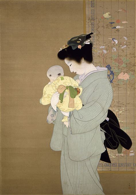 Shoen Uemura, a Woman Armed with a Paintbrush at the Turn of the ...