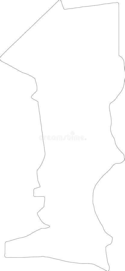 Oshana Namibia Outline Map Stock Vector Illustration Of Symbol 317466390