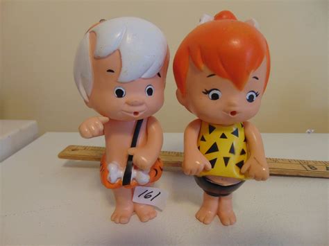 Vintage 6 Pebbles And Bamm Bamm Toys