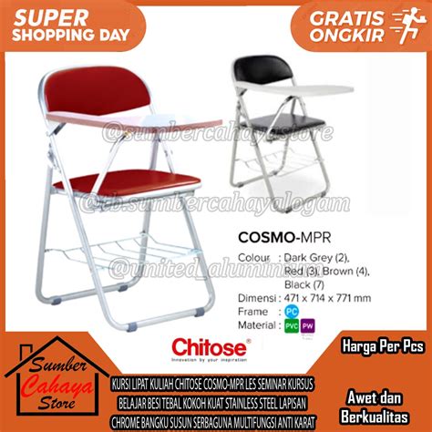 Jual Kursi Lipat Kuliah Chitose Cosmo Mpr Bangku Sandar Lipet Kampus