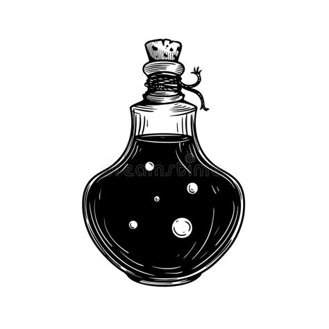 Poison Bottle Sketch Stock Illustrations 1341 Poison Bottle Sketch