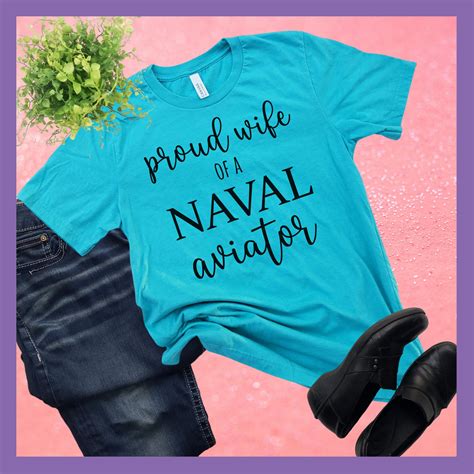 Naval Wife Svg Proud Wife Of A Naval Aviator Svg Military Etsy