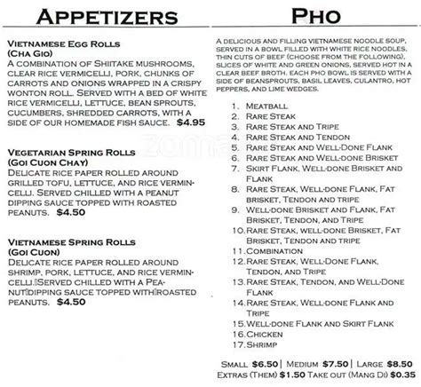 Pho 79 Menu, Menu for Pho 79, Westminster, Denver - Urbanspoon/Zomato