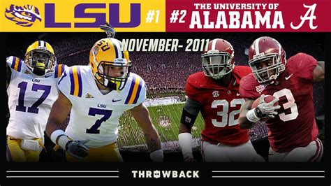 Defensive Game Of The Century 1 Lsu Vs 2 Alabama 2011 November 5