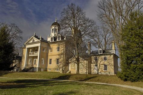 hampton mansion stock image image  plantation mansion
